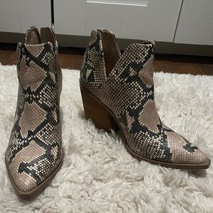 Steve Madden Snake Skin Booties